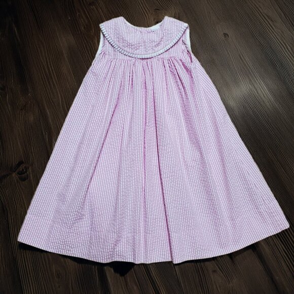 The Bailey Boys Other - Bailey Boys Pink Striped Seersucker Dress Size 4
